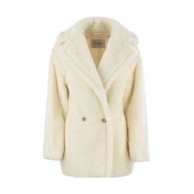 (Women) 'S Max Mara MaxMara Solid Color Double-Breasted Long Sleeve Casual Coat 1108104106-001