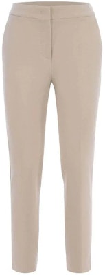 (W) Pantalones ajustados Max Mara color liso con cintura elástica blanco roto. 2411781011600-050 Order (W) Pantalones ajustados Max Mara color liso con cintura elástica blanco roto. 2411781011600-050