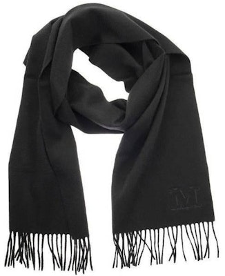 (Women) 'S Max Mara MaxMara Solid Color Fringe Wool Scarf - Black 4546313706008WSDALIA Buy (Women) 'S Max Mara MaxMara Solid Color Fringe Wool Scarf - Black 4546313706008WSDALIA