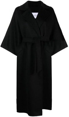 (W) ''Abrigo Largo Negro de Color Sólido con Cinturón ''S Max Mara MaxMara'' 2310110531600UMBRIA-004 Order (W) ''Abrigo Largo Negro de Color Sólido con Cinturón ''S Max Mara MaxMara'' 2310110531600UMBRIA-004