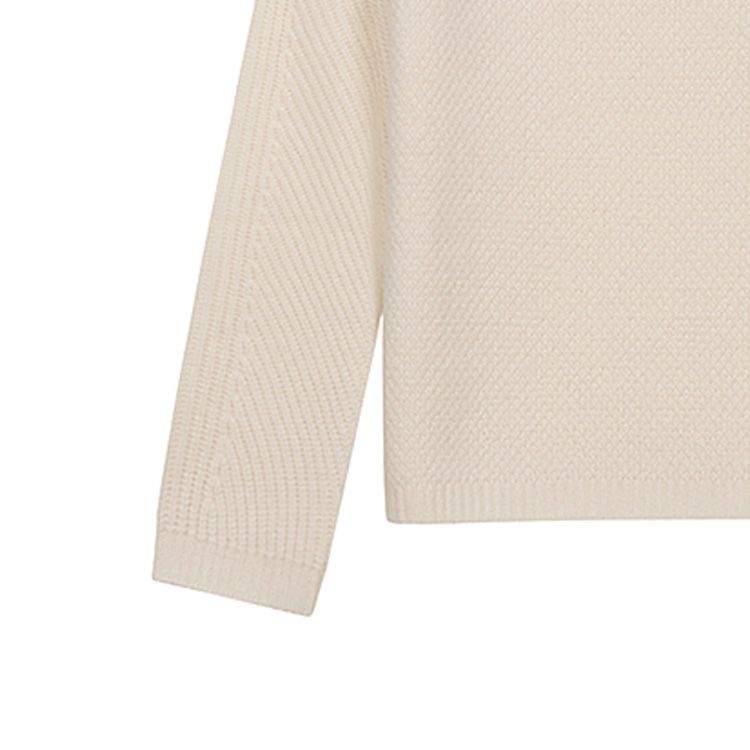 Details for (W) ''S Max Mara MaxMara Sweater Lengan Panjang Warna Polos Off-White 1366021906006-DRAVA