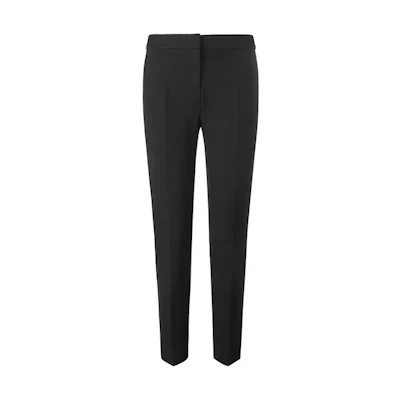 (Women) 'S Max Mara MaxMara Solid Color Mid-Rise Straight-Leg Trousers - Black. 1786012906008-PEGNO