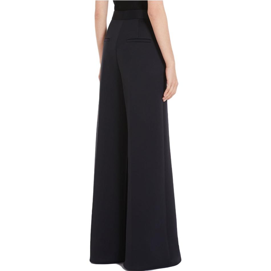Purchase (W) 막스마라 솔리드 컬러 플리츠 와이드 레그 팬츠 지퍼. 1781024106-001