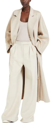 (W) 막스마라 솔리드 컬러 플리츠 와이드 레그 팬츠 지퍼. 1781024106-001 Sizing (W) 막스마라 솔리드 컬러 플리츠 와이드 레그 팬츠 지퍼. 1781024106-001