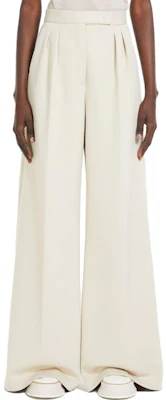 (W) 막스마라 솔리드 컬러 플리츠 와이드 레그 팬츠 지퍼. 1781024106-001 Cheap (W) 막스마라 솔리드 컬러 플리츠 와이드 레그 팬츠 지퍼. 1781024106-001