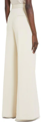 (W) 막스마라 솔리드 컬러 플리츠 와이드 레그 팬츠 지퍼. 1781024106-001 1