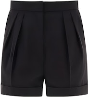 (Women) 'S Max Mara MaxMara Solid Color Zipper Casual Shorts - Black 2311460139600-002 (Women) 'S Max Mara MaxMara Solid Color Zipper Casual Shorts - Black 2311460139600-002