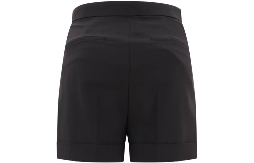 Lookbook (Women) 'S Max Mara MaxMara  Solid Color Zipper Casual Shorts - Black 2311460139600-002