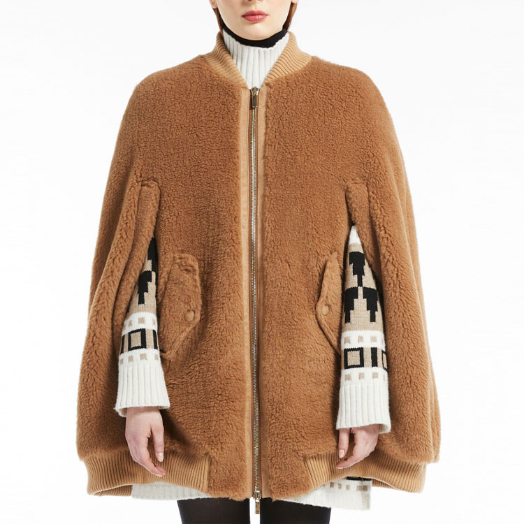 Shop (W) ''Capa Abrigo Marrón con Cremallera Max Mara MaxMara Color Sólido.'' 4736052306-001