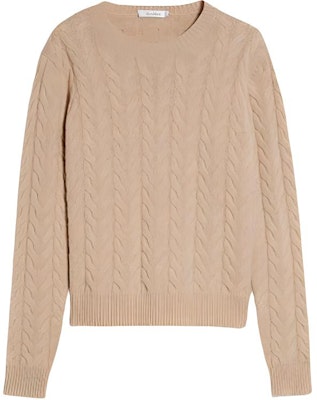 (Women) 'S Max Mara MaxMara Solid Crewneck Knit Pattern Sweater Light Brown 1366163306-007 Buy (Women) 'S Max Mara MaxMara Solid Crewneck Knit Pattern Sweater Light Brown 1366163306-007