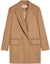 Buy (Women) 'S Max Mara MaxMara Solid Double-Breasted Blazer Jacket - Camel Color 1046082306001-NATALE