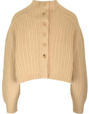 (Women) 'S Max Mara MaxMara Solid High-Neck Cropped Sweater in Light Brown. 2421366021600-003 Lookbook (Women) 'S Max Mara MaxMara Solid High-Neck Cropped Sweater in Light Brown. 2421366021600-003