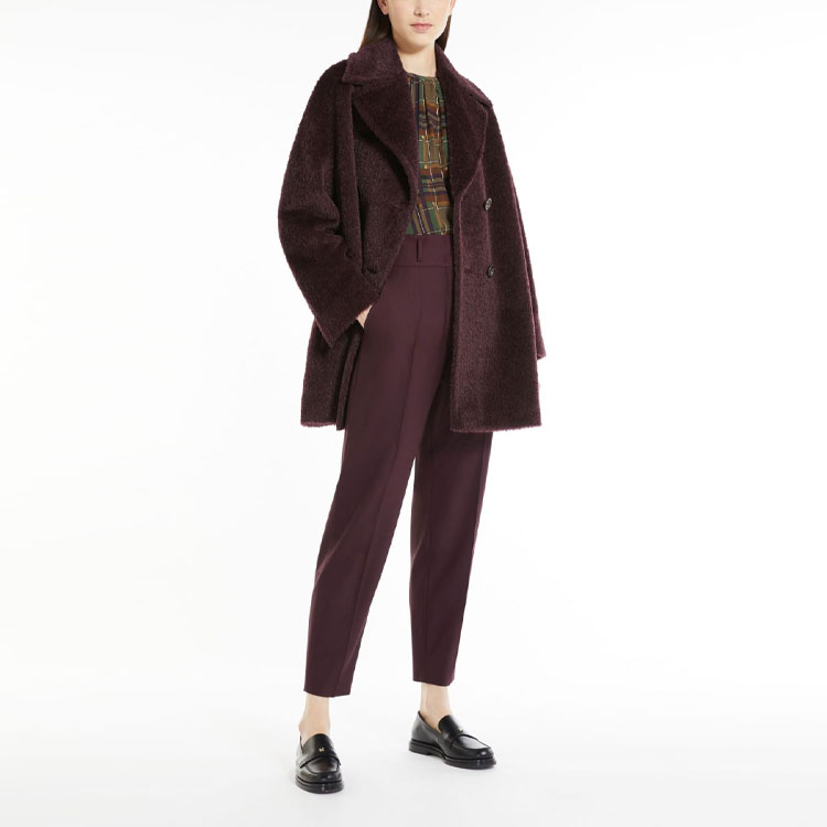 Lookbook (Women) 'S Max Mara MaxMara  Solid High-Waist Wool Blend Knit Joggers Pants 6136042306008-CORALLO