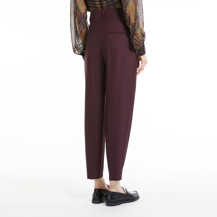 Purchase (Women) 'S Max Mara MaxMara  Solid High-Waist Wool Blend Knit Joggers Pants 6136042306008-CORALLO