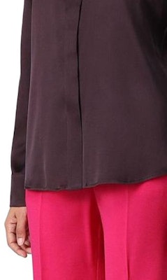 (Women) 'S Max Mara MaxMara Solid Purple Long Sleeve Button-Up Shirt. 61160223-600-094 Shop (Women) 'S Max Mara MaxMara Solid Purple Long Sleeve Button-Up Shirt. 61160223-600-094
