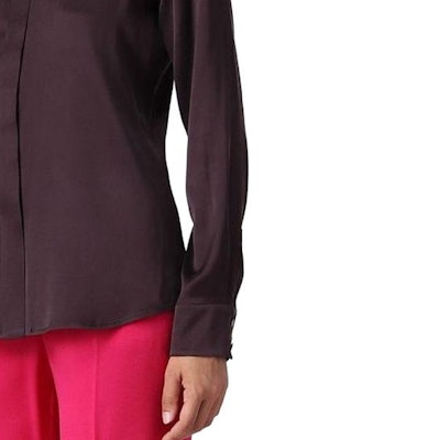 (Women) 'S Max Mara MaxMara Solid Purple Long Sleeve Button-Up Shirt. 61160223-600-094 Purchase (Women) 'S Max Mara MaxMara Solid Purple Long Sleeve Button-Up Shirt. 61160223-600-094