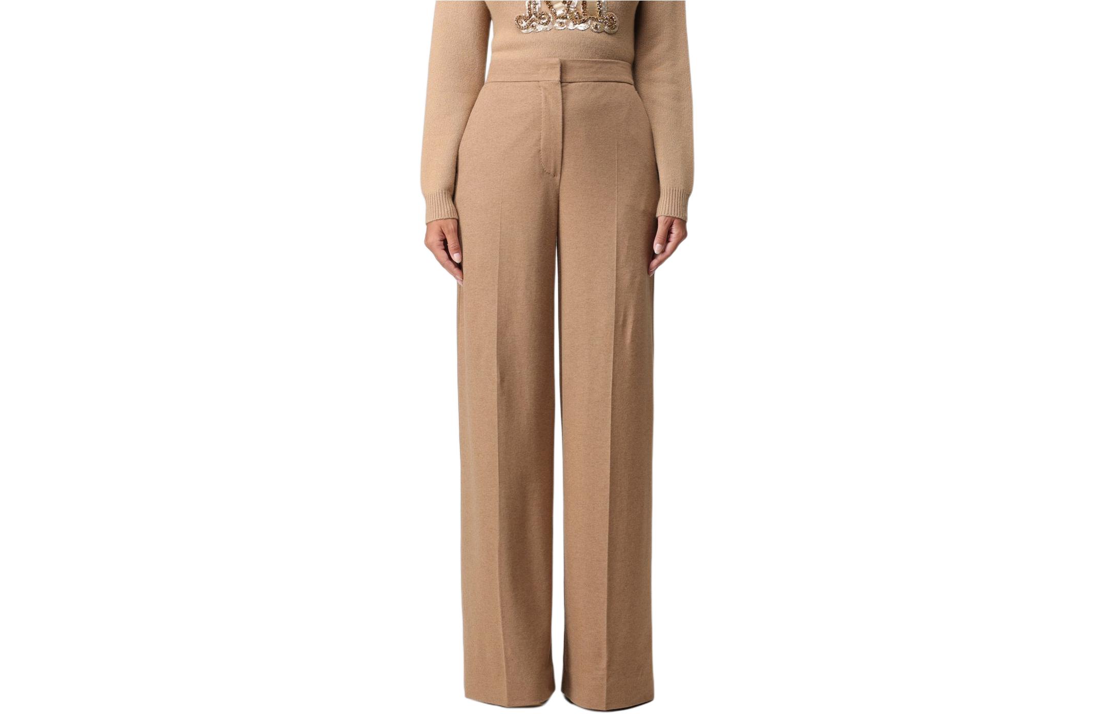 (Women) 'S Max Mara MaxMara  Straight-Leg Casual Pants in Khaki Color 2317860633600-001 圖 2