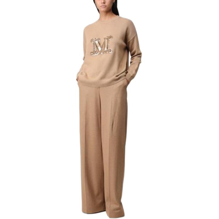 (Women) 'S Max Mara MaxMara  Straight-Leg Casual Pants in Khaki Color 2317860633600-001 圖 3