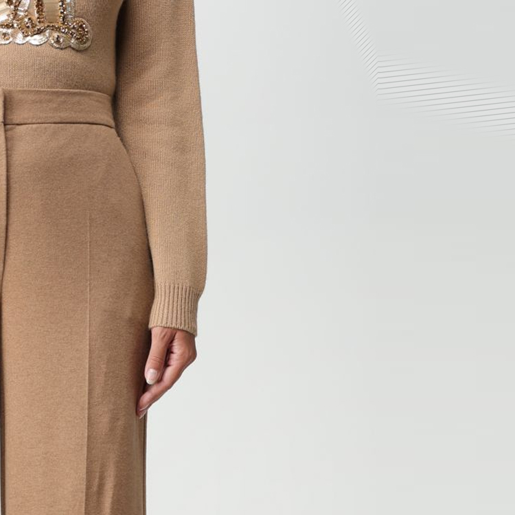 (Women) 'S Max Mara MaxMara  Straight-Leg Casual Pants in Khaki Color 2317860633600-001 圖 6