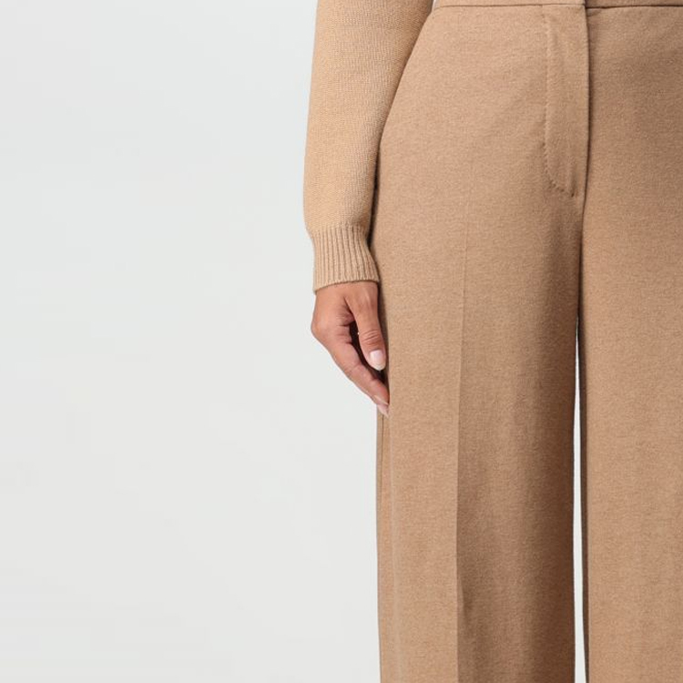 (Women) 'S Max Mara MaxMara  Straight-Leg Casual Pants in Khaki Color 2317860633600-001 圖 7