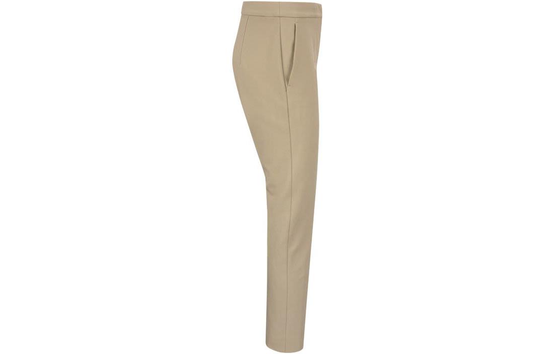 Shop (Women) 'S Max Mara MaxMara  Straight-Leg Knit Jogger Pants Khaki Solid Color 17860129600-037