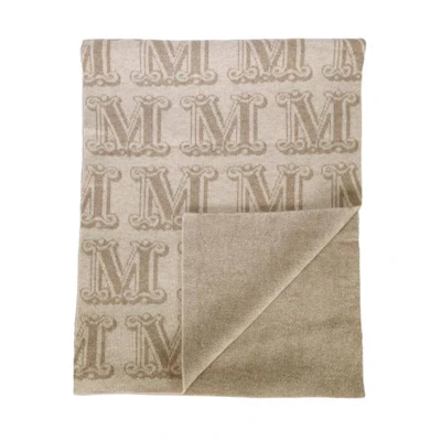 (Women) 'S Max Mara MaxMara Stylish Warm Knitted Scarf Light Brown 47460323001