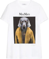 Order (W) ''S Max Mara MaxMara 白色動物紋短袖套頭T恤 1946074106-014