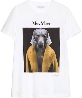 (Women) 'S Max Mara MaxMara White Animal Print Short-Sleeve Pullover T-Shirt 1946074106-014 Order (Women) 'S Max Mara MaxMara White Animal Print Short-Sleeve Pullover T-Shirt 1946074106-014