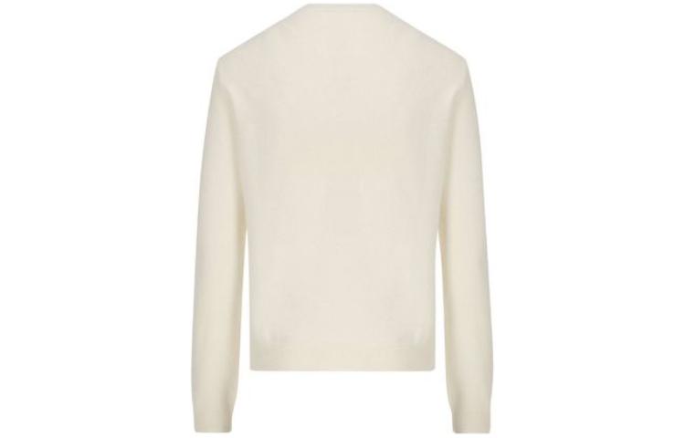 (Women) 'S Max Mara MaxMara  White Blue Sweater with Seahorse Pattern. 2313611731600-023 圖 3