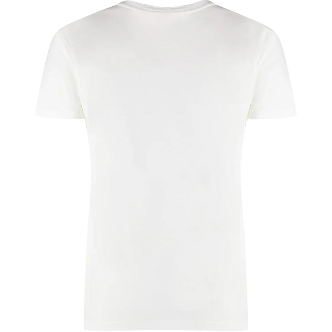 Lookbook (Women) 'S Max Mara MaxMara  White Crewneck Letter Graphic Straight-Cut T-Shirt. 2411941011600-009