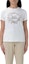 Shop (Women) 'S Max Mara MaxMara White Crewneck Letter Graphic Straight-Cut T-Shirt. 2411941011600-009