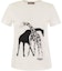 Order (Women) 'S Max Mara MaxMara White Graphic Print Fitted Crew Neck Short Sleeve T-Shirt 6941024206003-RITA