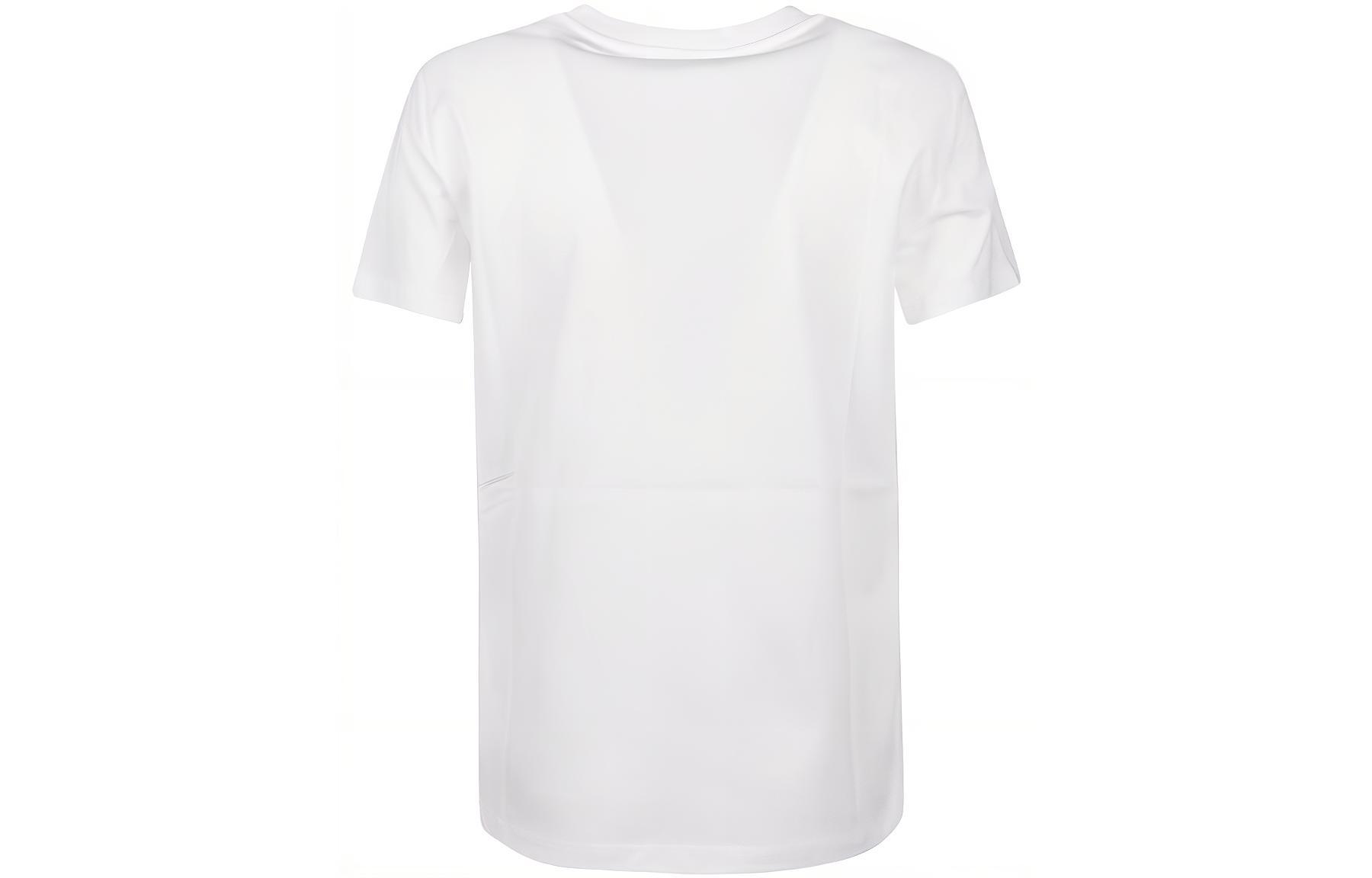 Lookbook (W) ''스막스마라 맥스마라 화이트 로고 자수 포켓 크루넥 반팔 티셔츠'' 19410222600-001