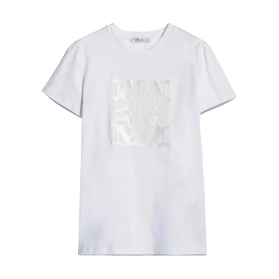 (Women) 'S Max Mara MaxMara White Logo Graphic Crewneck T-Shirt 1946022906001-PARK