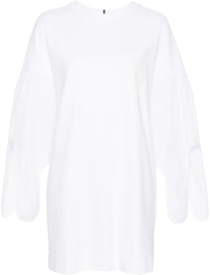 (Women) 'S Max Mara MaxMara White Logo Print Crew Neck Short Sleeve Mini Dress 2411621032600-001 Order (Women) 'S Max Mara MaxMara White Logo Print Crew Neck Short Sleeve Mini Dress 2411621032600-001