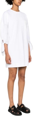 (Women) 'S Max Mara MaxMara White Logo Print Crew Neck Short Sleeve Mini Dress 2411621032600-001 Purchase (Women) 'S Max Mara MaxMara White Logo Print Crew Neck Short Sleeve Mini Dress 2411621032600-001