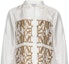 Sizing (Women) 'S Max Mara MaxMara White Long Sleeve Shirt with Letter Print and Collared Design 2421116091-002