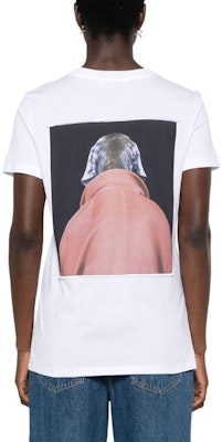 (Women) 'S Max Mara MaxMara White Loose-Fit Tee with Dog Logo and Letter Print. 2421946071600-012 Shop (Women) 'S Max Mara MaxMara White Loose-Fit Tee with Dog Logo and Letter Print. 2421946071600-012