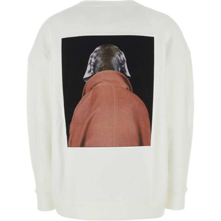 Lookbook (Women) 'S Max Mara MaxMara  White Patterned Loose Fit Knit Pullover Sweater 1926014106-002