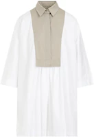 Order (W) ''S Max Mara MaxMara 白色短袖拼色休閒連衣裙 1221104206-001