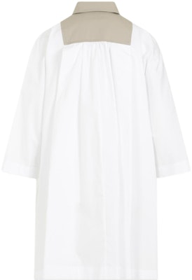 (Women) 'S Max Mara MaxMara White Short-Sleeve Colorblock Casual Dress 1221104206-001 Lookbook (Women) 'S Max Mara MaxMara White Short-Sleeve Colorblock Casual Dress 1221104206-001