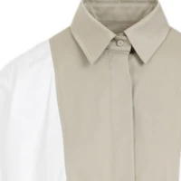 Purchase (W) ''S Max Mara MaxMara 白色短袖拼色休閒連衣裙 1221104206-001