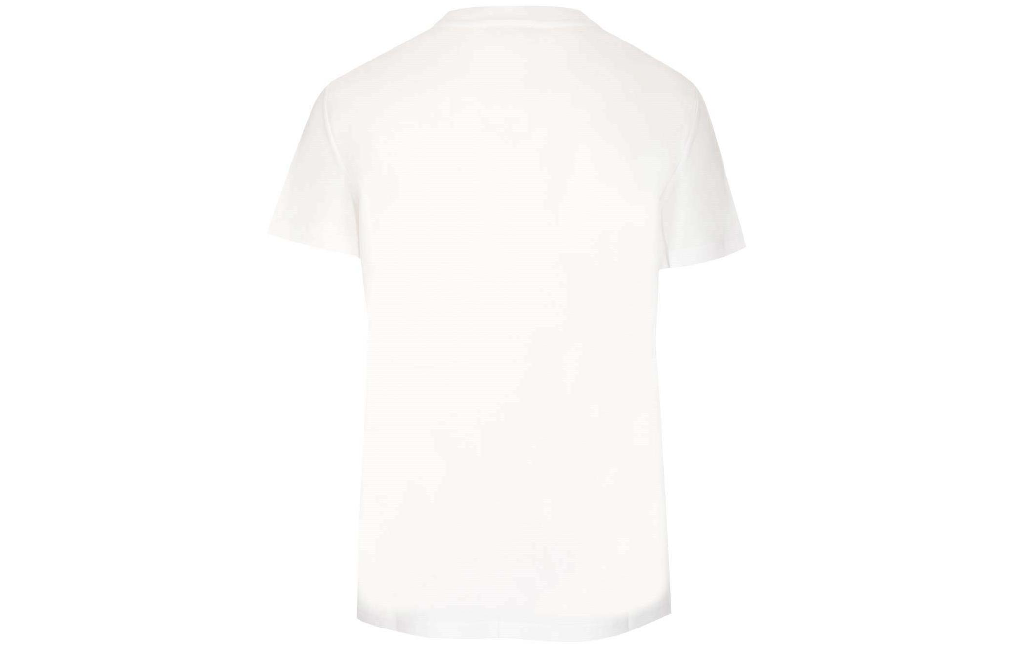 Lookbook (W) 막스마라 화이트 반팔 티셔츠 톤온톤 로고 프린트 19460229600004-001