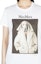 Sizing (W) ''S 맥스마라 화이트 반팔 티셔츠 - 동물 프린트 및 레터 디자인 19460339600-003