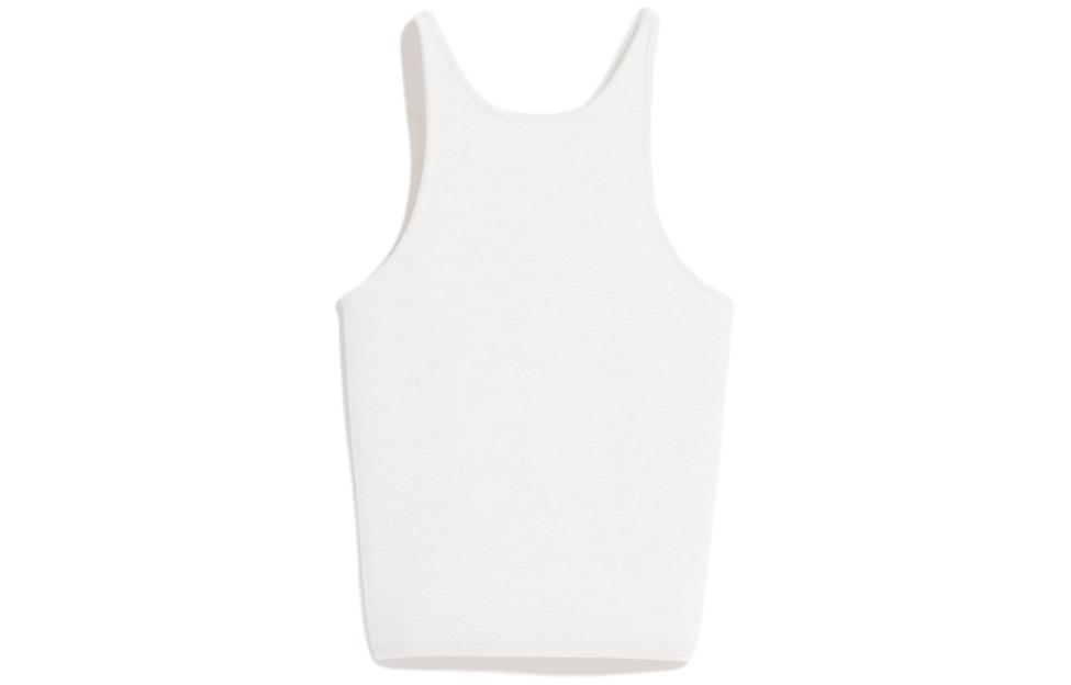 (Women) 'S Max Mara MaxMara  White Sleeveless Loose-Fit Solid Color Tank Top 1361074106001-ALFEO