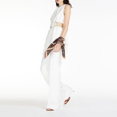 (Women) 'S Max Mara MaxMara White Sleeveless Round Neck Pullover Tank Top 1161013206001-BOBBIO Purchase (Women) 'S Max Mara MaxMara White Sleeveless Round Neck Pullover Tank Top 1161013206001-BOBBIO