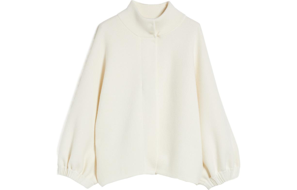 (Women) 'S Max Mara MaxMara  White Solid Color Long Sleeve Cashmere Sweater 1341044106-001 圖 2