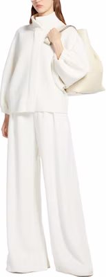 (W) ''S Max Mara 白色纯色长袖羊绒毛衣 1341044106-001 Lookbook (W) ''S Max Mara 白色纯色长袖羊绒毛衣 1341044106-001
