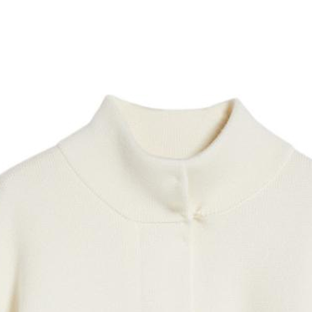 (Women) 'S Max Mara MaxMara  White Solid Color Long Sleeve Cashmere Sweater 1341044106-001 圖 6