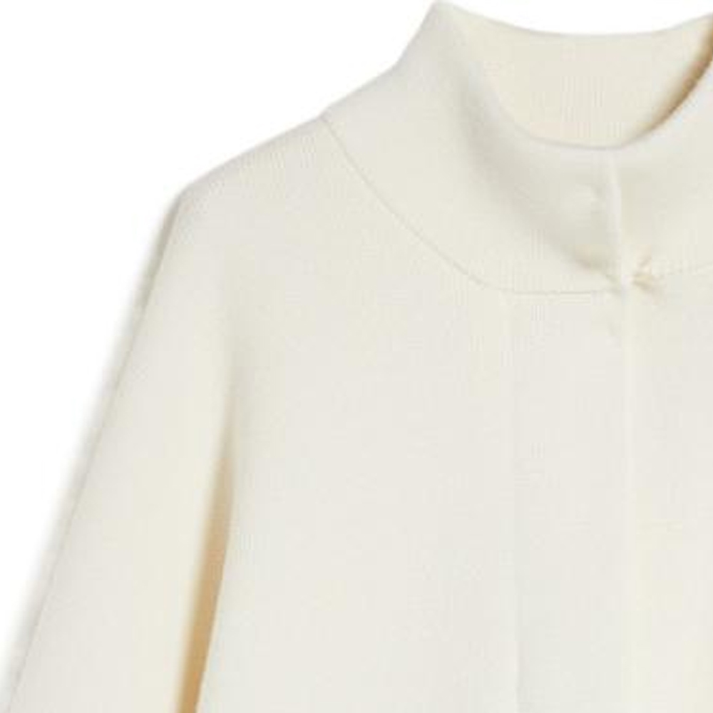 (Women) 'S Max Mara MaxMara  White Solid Color Long Sleeve Cashmere Sweater 1341044106-001 圖 7